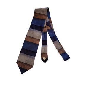 #6630 Honors blue silk mens necktie